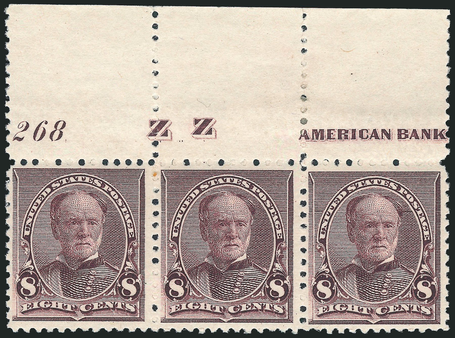 US Stamp Prices Scott Catalogue # 225: 8c 1890 Sherman. Robert Siegel Auction Galleries, Jun 2012, Sale 1026, Lot 1301