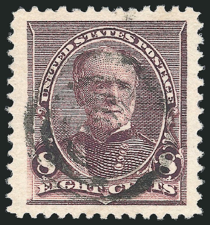 Value of US Stamps Scott Catalogue # 225: 1890 8c Sherman. Robert Siegel Auction Galleries, Oct 2012, Sale 1032, Lot 3331
