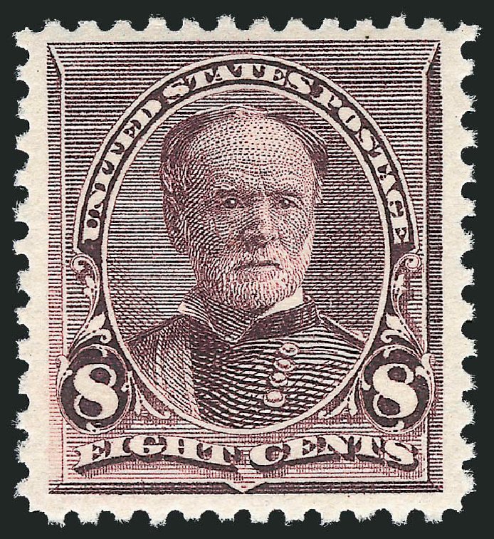 US Stamp Price Scott Catalogue # 225 - 8c 1890 Sherman. Robert Siegel Auction Galleries, Dec 2012, Sale 1037, Lot 1785