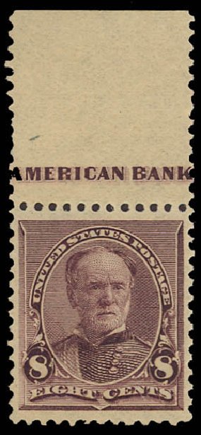 Costs of US Stamp Scott Catalog # 225: 1890 8c Sherman. Daniel Kelleher Auctions, Jun 2012, Sale 630, Lot 1482