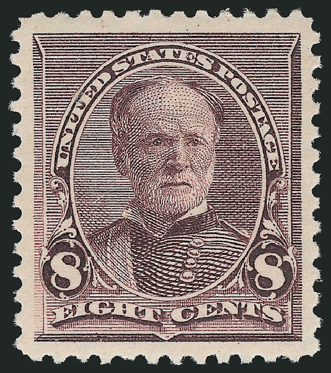 US Stamp Price Scott # 225 - 1890 8c Sherman. Robert Siegel Auction Galleries, Mar 2012, Sale 1019, Lot 533