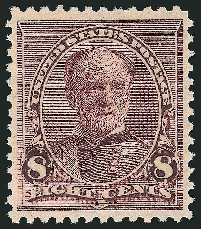 Prices of US Stamps Scott Catalog #225 - 8c 1890 Sherman. Robert Siegel Auction Galleries, Dec 2012, Sale 1037, Lot 1786