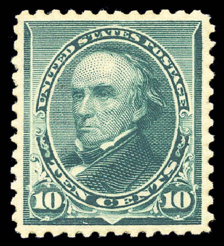 Prices of US Stamps Scott 226: 1890 10c Webster. Matthew Bennett International, Sep 2010, Sale 331, Lot 567