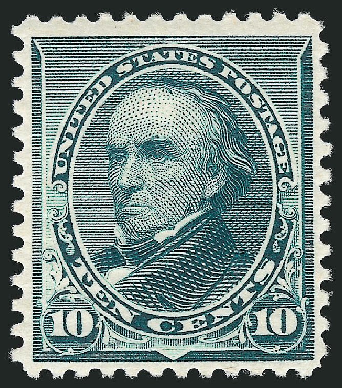 Costs of US Stamps Scott Catalogue 226 - 10c 1890 Webster. Robert Siegel Auction Galleries, Oct 2012, Sale 1033, Lot 4127