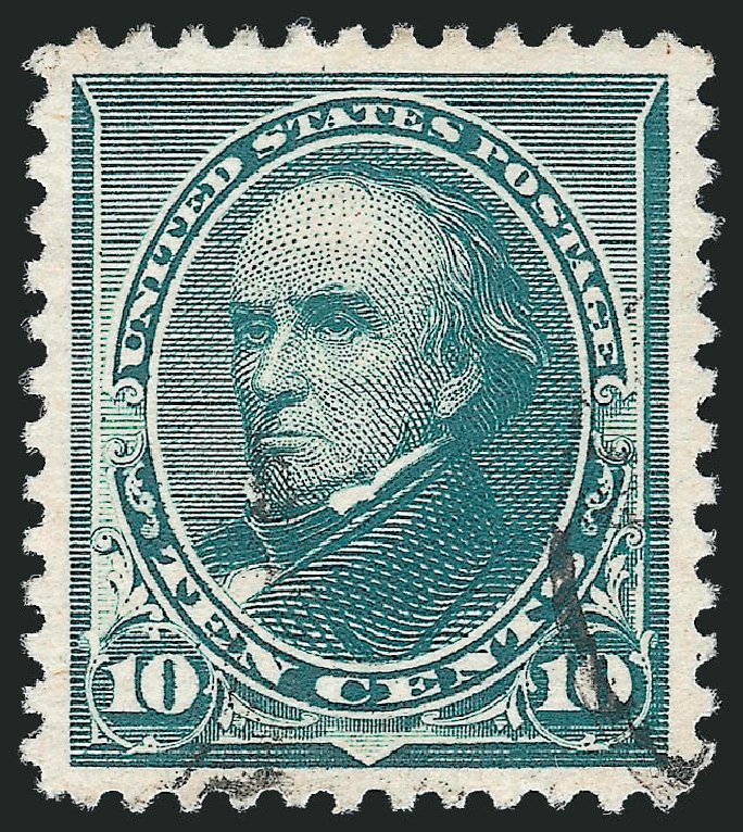 Cost of US Stamps Scott Catalog #226 - 10c 1890 Webster. Robert Siegel Auction Galleries, Dec 2012, Sale 1037, Lot 1787
