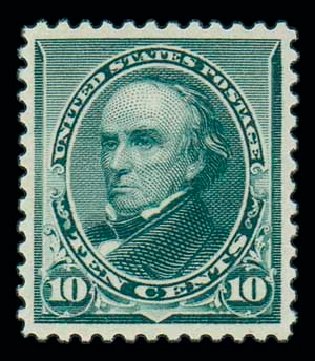 Value of US Stamps Scott Catalog #226 - 1890 10c Webster. Matthew Bennett International, Oct 2007, Sale 322, Lot 2078