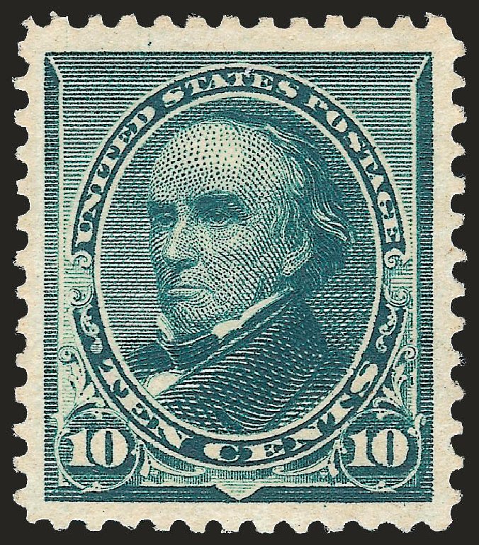 US Stamp Price Scott Catalogue # 226: 1890 10c Webster. Robert Siegel Auction Galleries, Apr 2009, Sale 972, Lot 3218