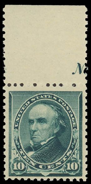 Costs of US Stamps Scott 226 - 1890 10c Webster. Daniel Kelleher Auctions, Jun 2012, Sale 630, Lot 1484