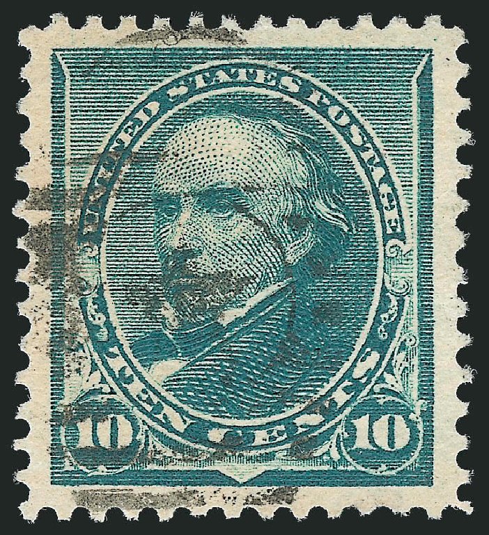 US Stamp Value Scott Catalogue 226: 10c 1890 Webster. Robert Siegel Auction Galleries, Sep 2009, Sale 976, Lot 1654
