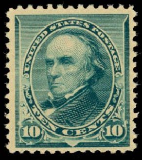 Cost of US Stamp Scott Catalog # 226: 1890 10c Webster. Daniel Kelleher Auctions, Sep 2013, Sale 639, Lot 1065