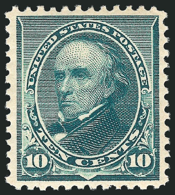 US Stamps Value Scott Catalog # 226 - 10c 1890 Webster. Robert Siegel Auction Galleries, Dec 2011, Sale 1017, Lot 605