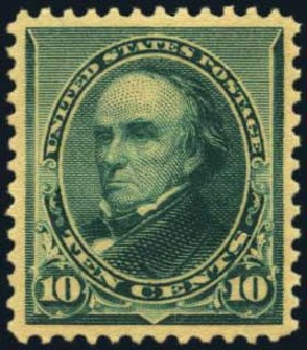US Stamps Prices Scott 226 - 1890 10c Webster. Harmer-Schau Auction Galleries, Aug 2012, Sale 94, Lot 1282