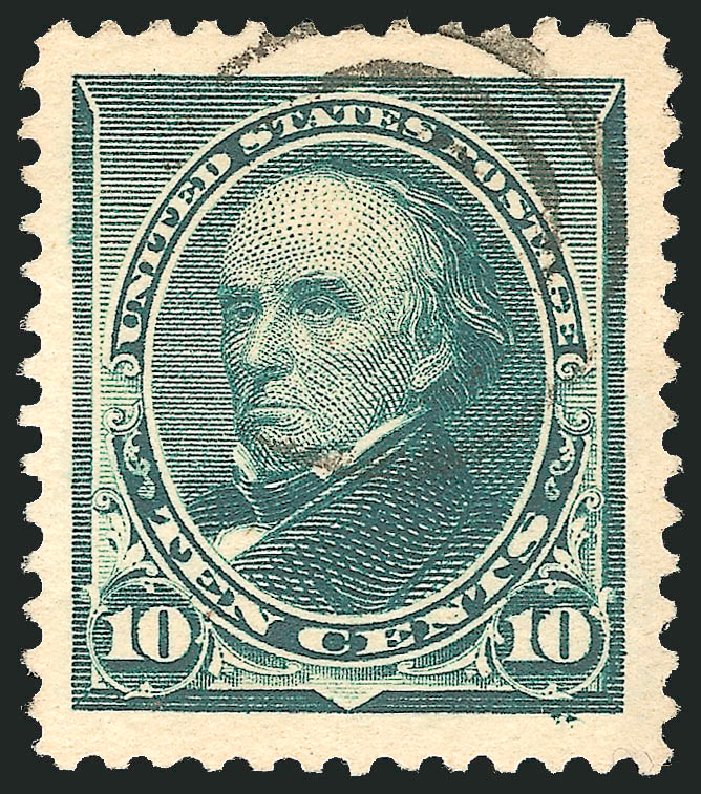 Value of US Stamp Scott Catalogue #226: 1890 10c Webster. Robert Siegel Auction Galleries, Sep 2012, Sale 1027, Lot 112