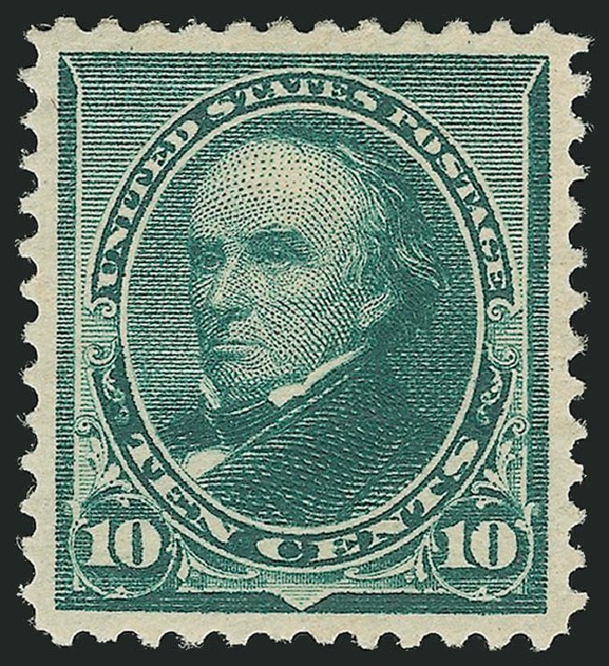 Prices of US Stamps Scott Catalog 226: 10c 1890 Webster. Robert Siegel Auction Galleries, Apr 2014, Sale 1068, Lot 173