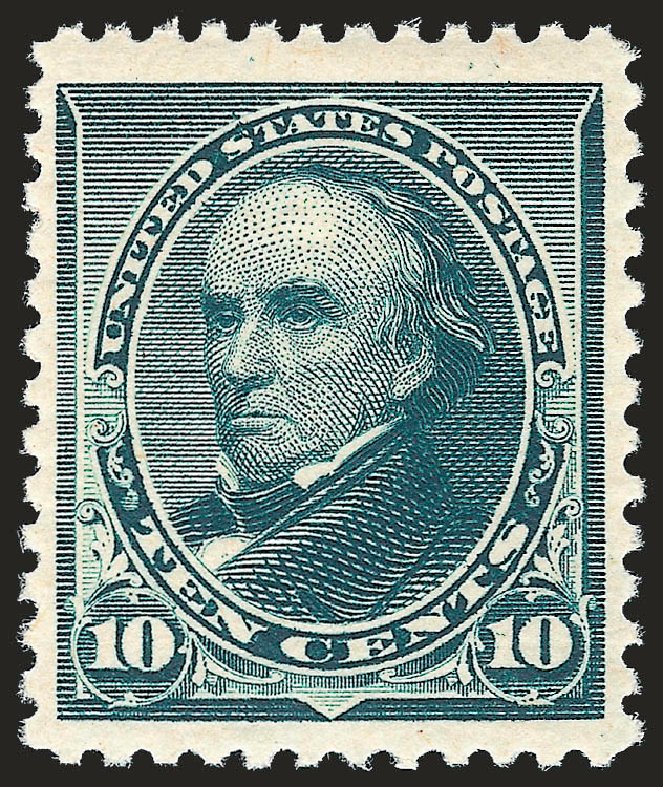 US Stamp Prices Scott Cat. #226 - 10c 1890 Webster. Robert Siegel Auction Galleries, Sep 2009, Sale 976, Lot 1653