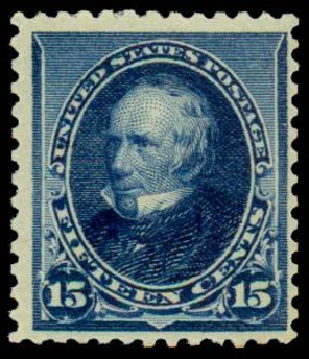 US Stamps Prices Scott Catalog 227: 15c 1890 Clay. Daniel Kelleher Auctions, Sep 2013, Sale 639, Lot 3307