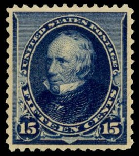 Cost of US Stamps Scott Catalogue # 227 - 15c 1890 Clay. Daniel Kelleher Auctions, May 2014, Sale 653, Lot 2158