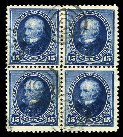 Costs of US Stamp Scott 227 - 15c 1890 Clay. Matthew Bennett International, Mar 2012, Sale 344, Lot 4409