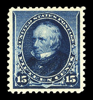 Values of US Stamps Scott Cat. #227 - 1890 15c Clay. Cherrystone Auctions, Nov 2014, Sale 201411, Lot 49