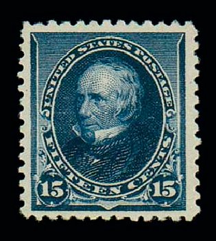 US Stamp Values Scott Cat. 227: 1890 15c Clay. Matthew Bennett International, Dec 2007, Sale 325, Lot 1710
