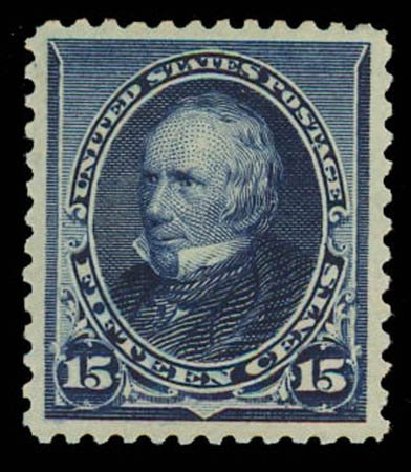 US Stamps Prices Scott # 227: 1890 15c Clay. Daniel Kelleher Auctions, Oct 2011, Sale 626, Lot 211