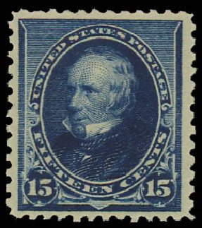 Costs of US Stamp Scott 227 - 1890 15c Clay. Daniel Kelleher Auctions, Jun 2012, Sale 630, Lot 1485