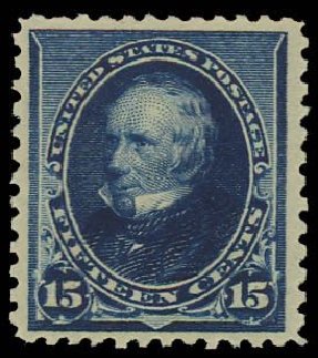 Prices of US Stamp Scott Catalogue #227 - 1890 15c Clay. Daniel Kelleher Auctions, Apr 2013, Sale 636, Lot 175