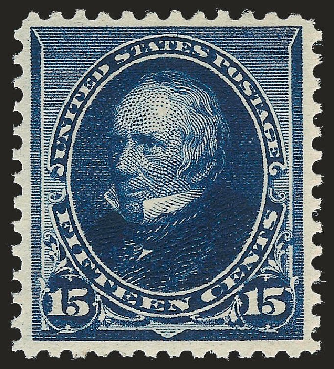 US Stamps Values Scott Cat. 227: 1890 15c Clay. Robert Siegel Auction Galleries, Dec 2008, Sale 967, Lot 4342