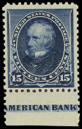 US Stamps Value Scott Catalog # 227: 1890 15c Clay. Daniel Kelleher Auctions, Jun 2012, Sale 630, Lot 1486