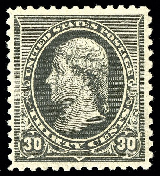 Costs of US Stamp Scott 228: 1890 30c Jefferson. Spink Shreves Galleries, May 2014, Sale 148, Lot 197