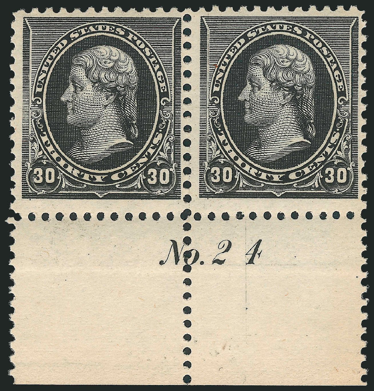Price of US Stamps Scott Cat. 228: 1890 30c Jefferson. Robert Siegel Auction Galleries, Dec 2011, Sale 1017, Lot 608