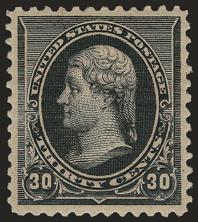Prices of US Stamps Scott 228: 30c 1890 Jefferson. Robert Siegel Auction Galleries, Apr 2010, Sale 984, Lot 528