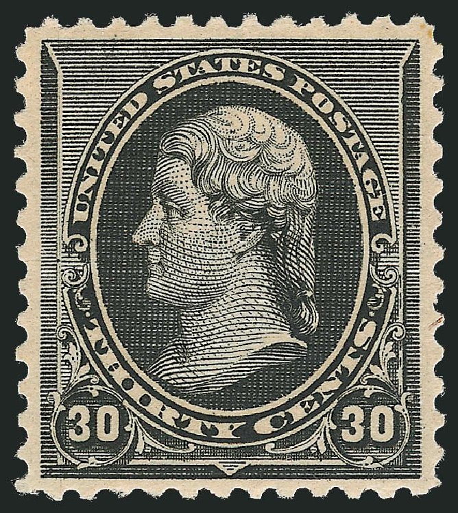 US Stamp Prices Scott #228: 1890 30c Jefferson. Robert Siegel Auction Galleries, Feb 2010, Sale 983, Lot 139