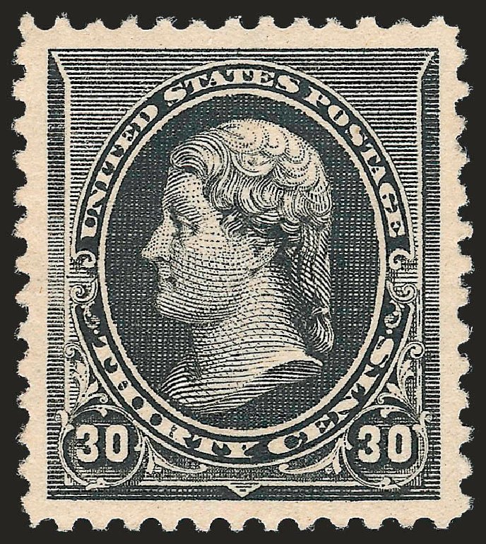 Prices of US Stamps Scott Cat. #228 - 1890 30c Jefferson. Robert Siegel Auction Galleries, Apr 2010, Sale 984, Lot 529