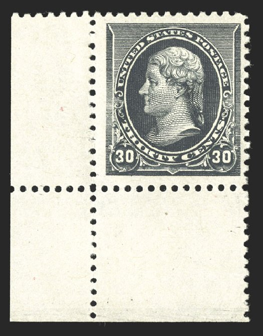 US Stamps Value Scott # 228 - 30c 1890 Jefferson. Spink Shreves Galleries, Jul 2012, Sale 140, Lot 170