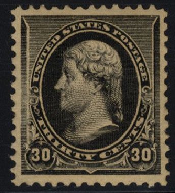 US Stamp Prices Scott # 228: 1890 30c Jefferson. Cherrystone Auctions, Mar 2008, Sale 200803, Lot 201