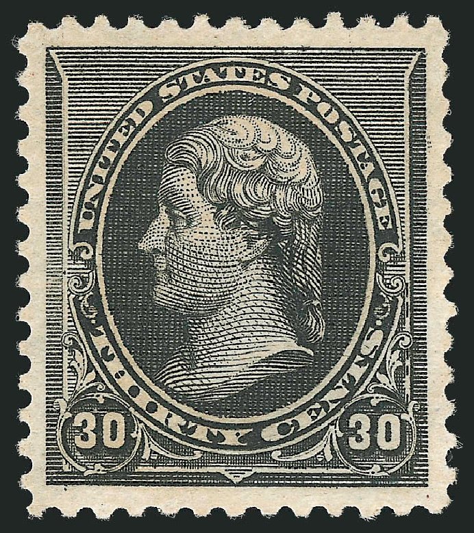 Costs of US Stamps Scott Catalog 228: 1890 30c Jefferson. Robert Siegel Auction Galleries, Dec 2012, Sale 1037, Lot 1791