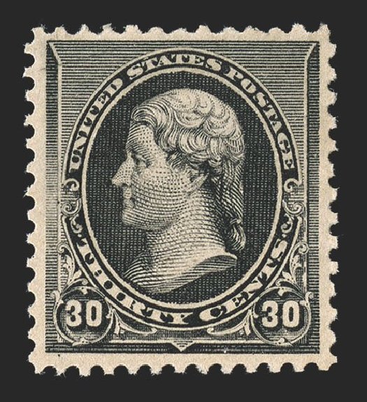 US Stamps Prices Scott Catalog # 228: 30c 1890 Jefferson. Spink Shreves Galleries, Nov 2012, Sale 141, Lot 101