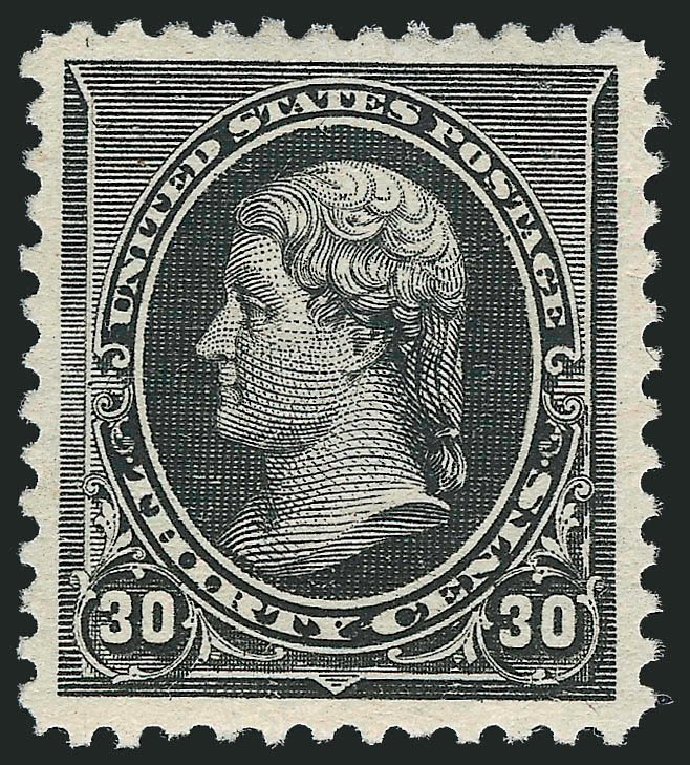 US Stamps Price Scott # 228 - 1890 30c Jefferson. Robert Siegel Auction Galleries, May 2013, Sale 1044, Lot 185