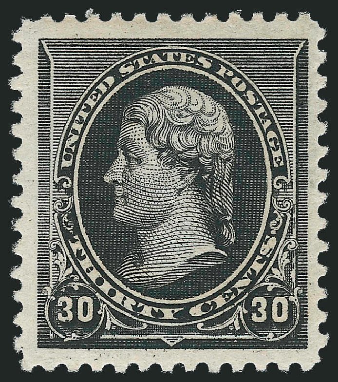 US Stamps Prices Scott Catalogue 228: 30c 1890 Jefferson. Robert Siegel Auction Galleries, Oct 2010, Sale 997, Lot 5665