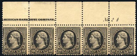 Costs of US Stamps Scott Catalog #228: 1890 30c Jefferson. Harmer-Schau Auction Galleries, Feb 2010, Sale 84, Lot 1422