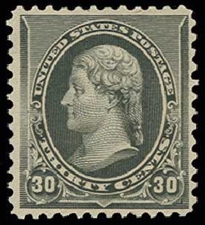 US Stamp Price Scott Cat. 228 - 30c 1890 Jefferson. H.R. Harmer, Jun 2013, Sale 3003, Lot 1142