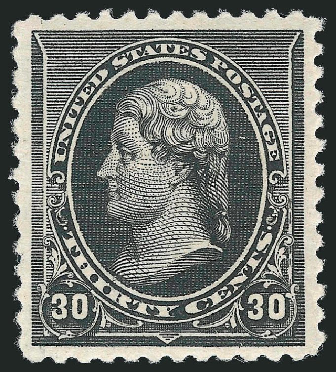 US Stamp Prices Scott #228 - 30c 1890 Jefferson. Robert Siegel Auction Galleries, Dec 2010, Sale 1000, Lot 1112