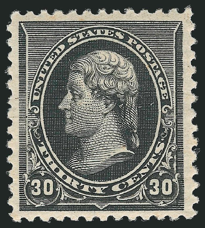 US Stamps Value Scott # 228: 1890 30c Jefferson. Robert Siegel Auction Galleries, Oct 2011, Sale 1014, Lot 1462