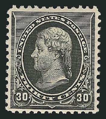 Price of US Stamps Scott Catalog 228: 1890 30c Jefferson. Robert Siegel Auction Galleries, Dec 2012, Sale 1037, Lot 1792