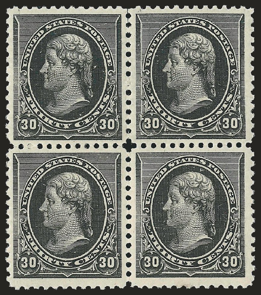 Value of US Stamp Scott #228 - 30c 1890 Jefferson. Robert Siegel Auction Galleries, Sep 2009, Sale 976, Lot 1662