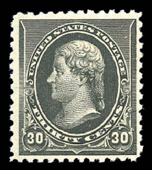 US Stamp Value Scott # 228 - 1890 30c Jefferson. Matthew Bennett International, Sep 2010, Sale 333, Lot 3626