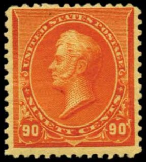 US Stamp Value Scott Cat. #229: 1890 90c Perry. Harmer-Schau Auction Galleries, Feb 2012, Sale 92, Lot 987