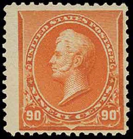 Price of US Stamp Scott Cat. # 229 - 90c 1890 Perry. H.R. Harmer, Nov 2013, Sale 3004, Lot 1147