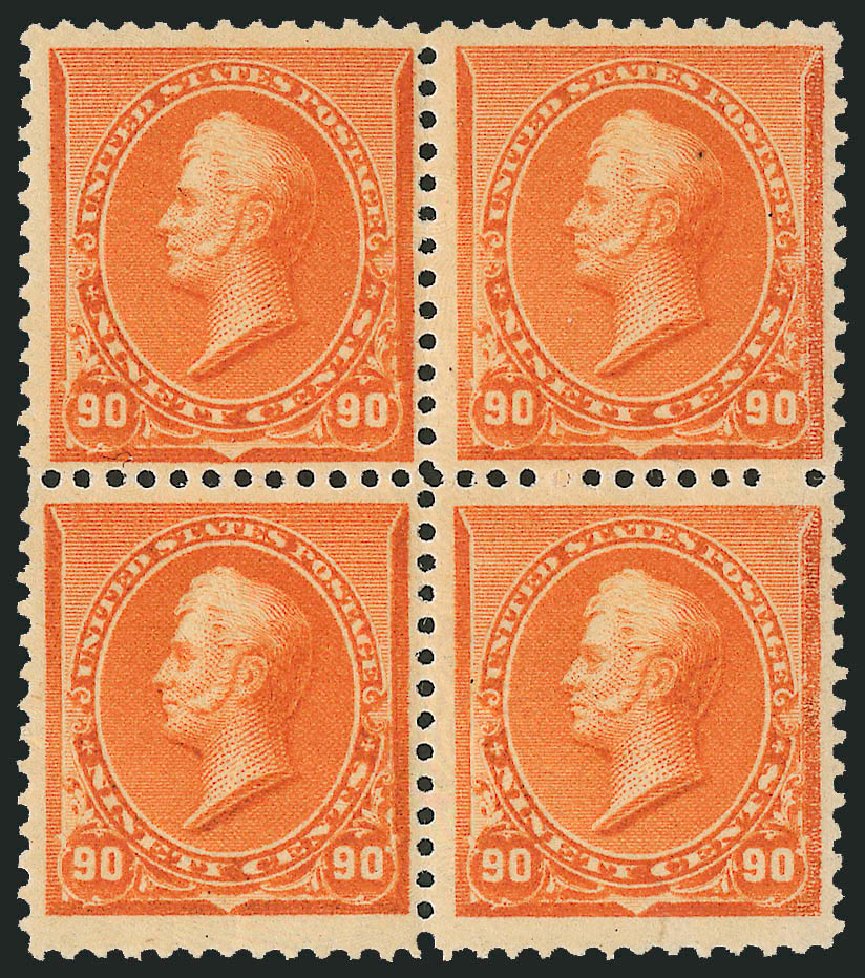 US Stamp Price Scott Catalog # 229 - 90c 1890 Perry. Robert Siegel Auction Galleries, Dec 2012, Sale 1037, Lot 1798